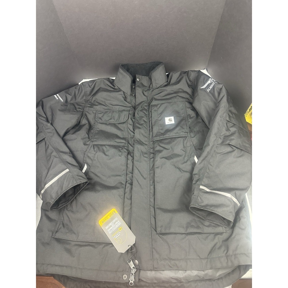 Carhartt Yukon Extreme Loose Fit Insulated Coat Size XL Black Business Logoed